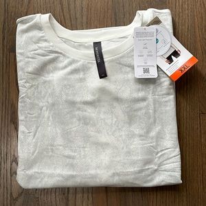 Cream “Snakeskin” Top